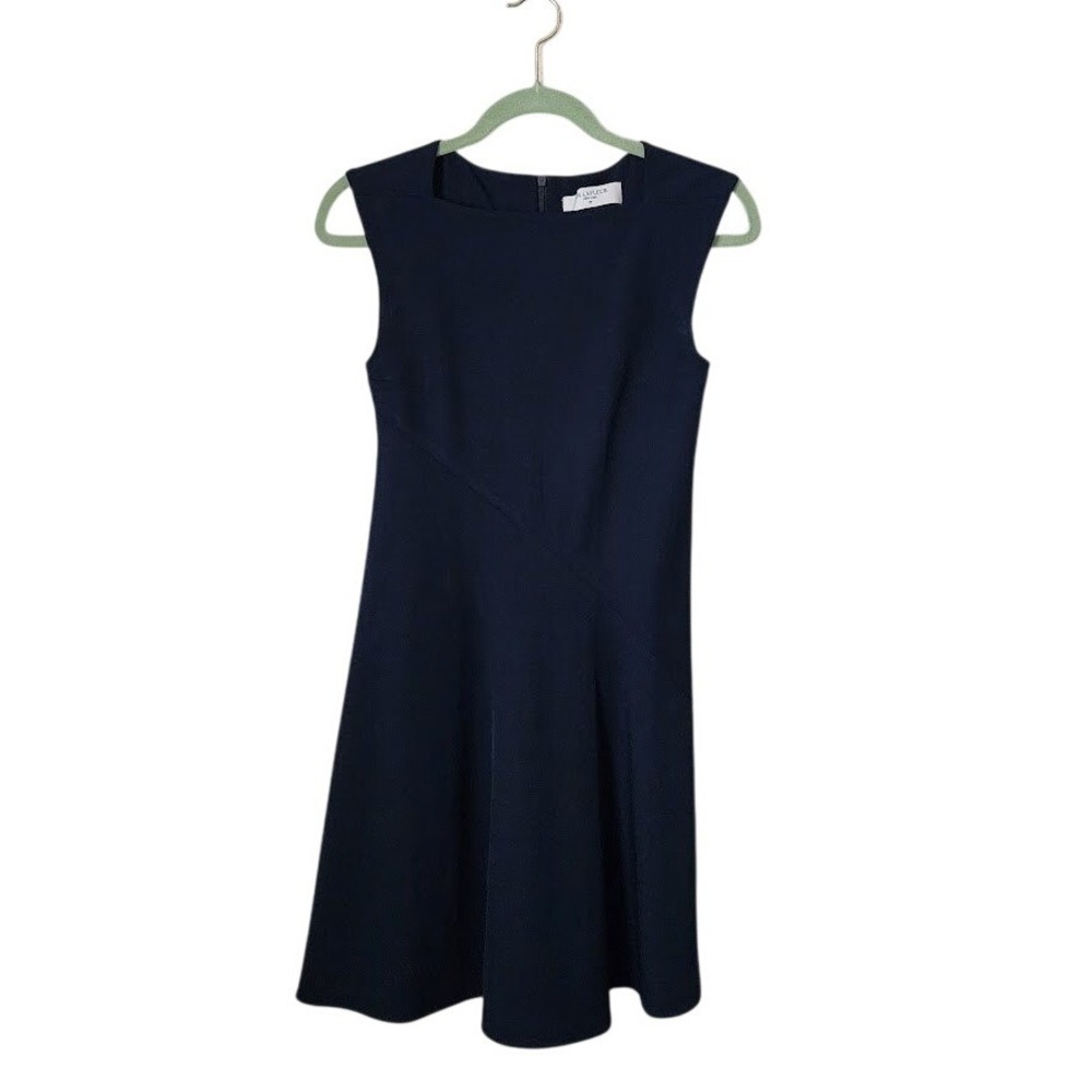 MM‎ LAFLEUR Pauline Fit Flare Dress Galaxy Dark Blue Minimalist 0P